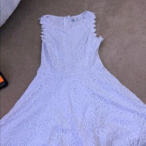 Elegant White Lace Dress